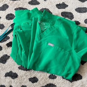 Figs Vibrant Green Medical Scrubs